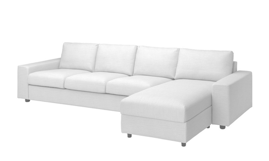 Vimle 4 Seater Sofa with Chaise WIDE Arms Cover