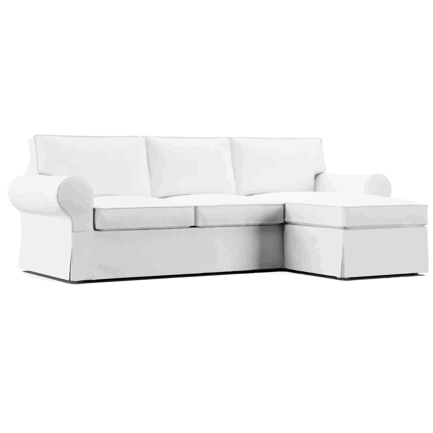 Ektorp 2 Seater Sofa with Chaise Cover