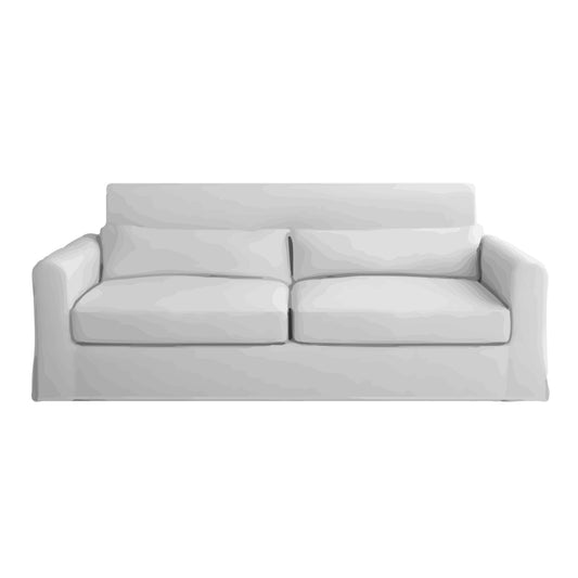 Nikkala 3 Seater Sofa Long Skirt Soft/Loop Velcro Cover