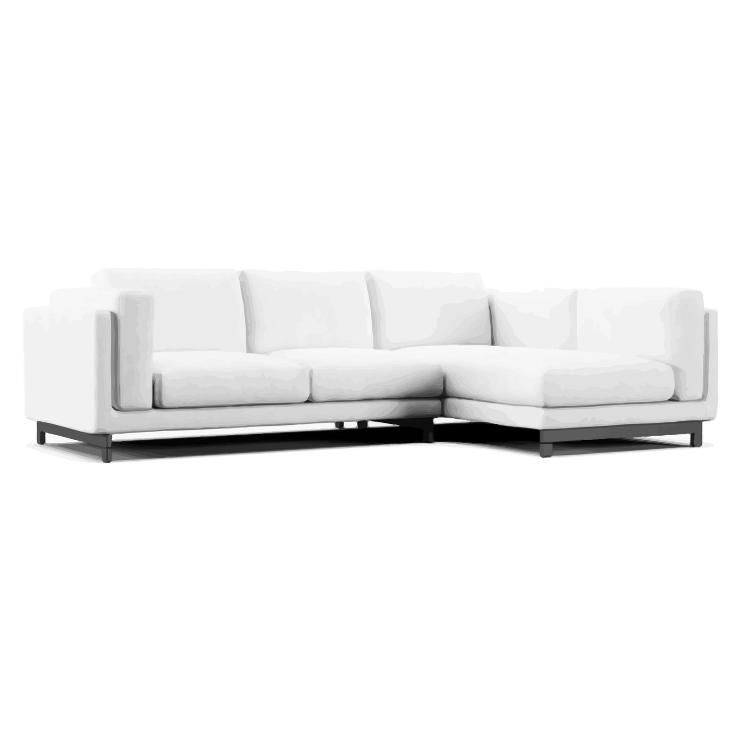 Nockeby 2 Seater Sofa Right Chaise Cover